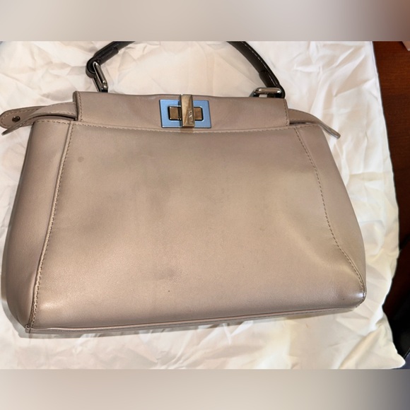 FENDI Peekaboo Leather Cross Body Bag - Picture 7 of 16